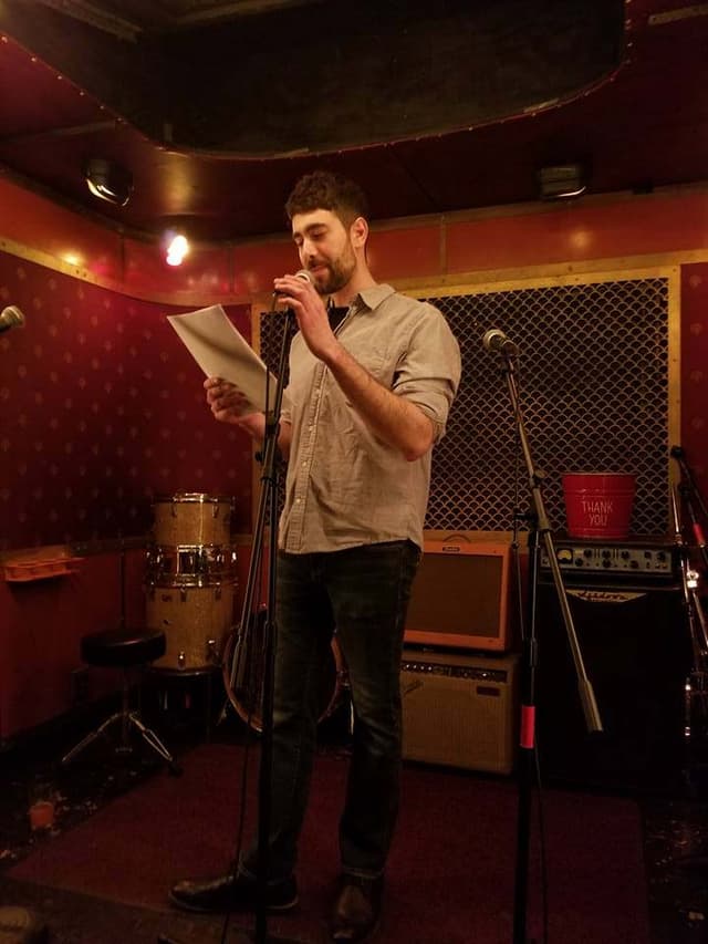 David Leo Rice reading at Pete's Candy Store in Brooklyn, NY